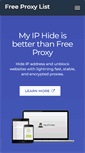 Mobile Screenshot of free-proxy-list.net