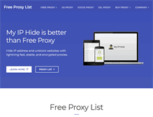 Tablet Screenshot of free-proxy-list.net